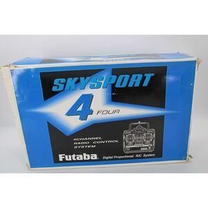 Vintage Futaba Skysport 4 Channel Radio Control RC 4VF-FM RX R127DF CH 54